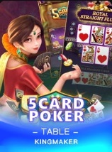 5 card poker jogos de mesa